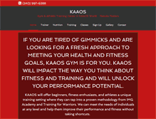 Tablet Screenshot of fitnesswarrior.net